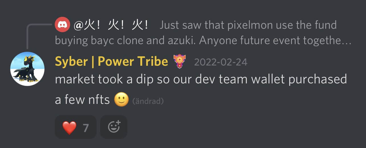 Pixelmon founder acknowledged buying NFTs using the project's fund