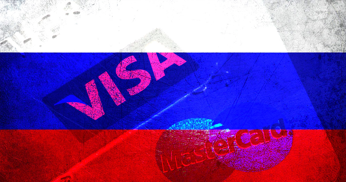 Centralised finance cripples Russia as Visa and Mastercard withdraw from country