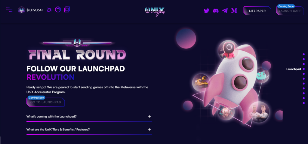unix IGO launchpad