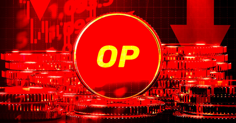 Optimism price slides 9% after $450M worth of OP tokens transferred from multisig