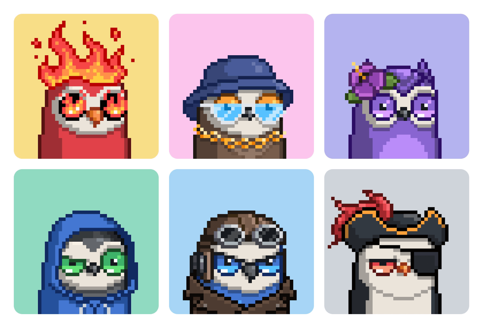 Nouns and Moonbirds - examples of CC0 projects