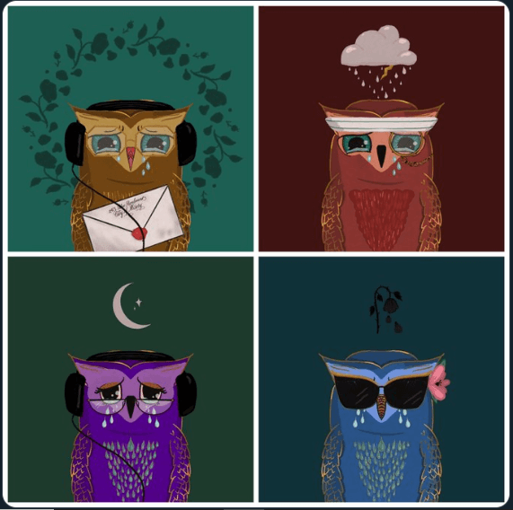 Derivative example: Mournbirds