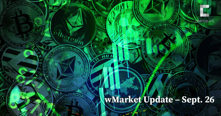 CryptoSlate Daily wMarket Update – Sept. 26: Terra Classic fights back posting 50% gains