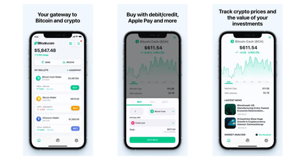 Bitcoin.com Wallet screenshot