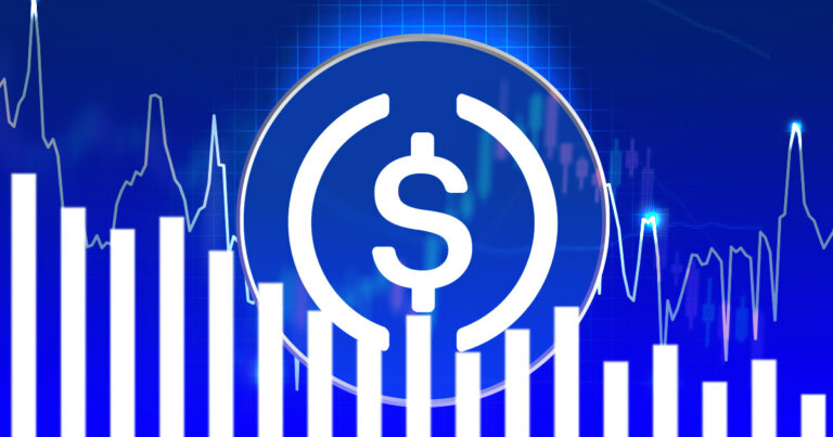 USDC in circulation fell over 10% since de-peg event