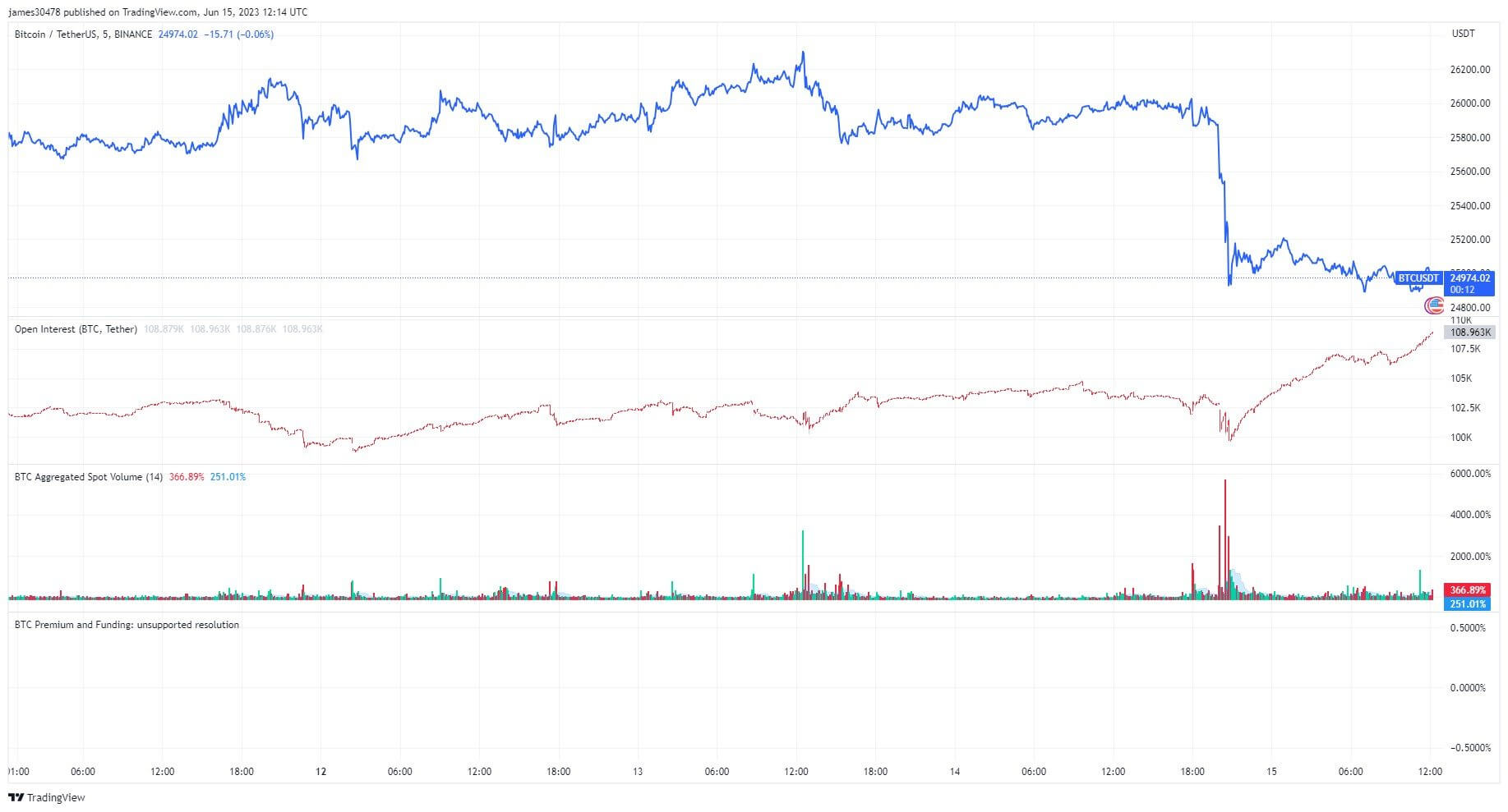 BTC Price: (Source: TV)
