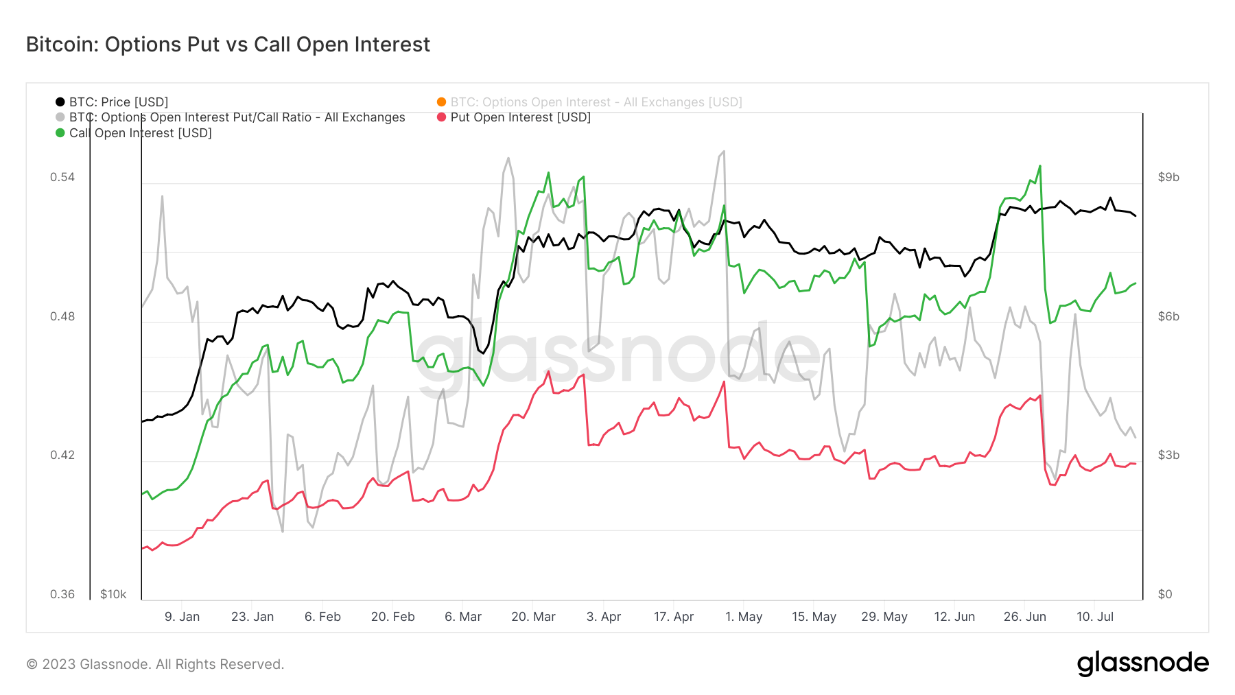 put call options open interest