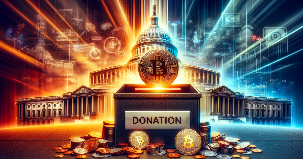 crypto political donations contributions