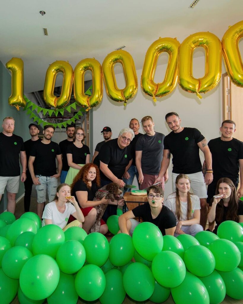 CoDeTech celebrating 1M mined blocks