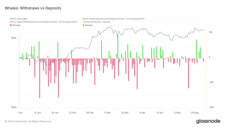 Sharp rise in Bitcoin whale deposits amid ETF outflows