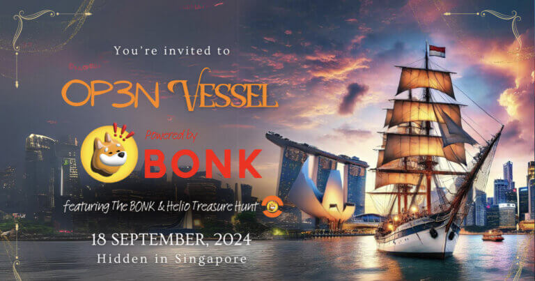 BONK Announces OP3N Vessel as part of The BONK & HELIO Treasure Hunt