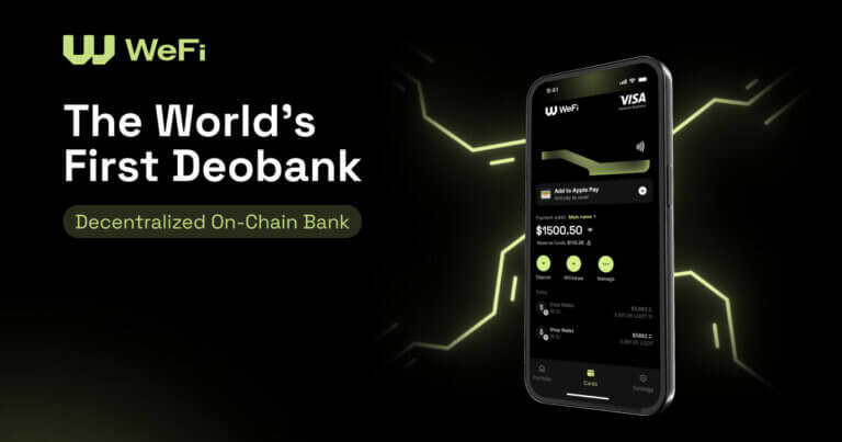 WeFi Launches Deobank — the World’s First Decentralized Onchain Bank