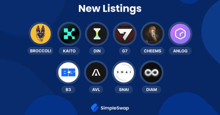 February Crypto Expansion: New Listings on SimpleSwap