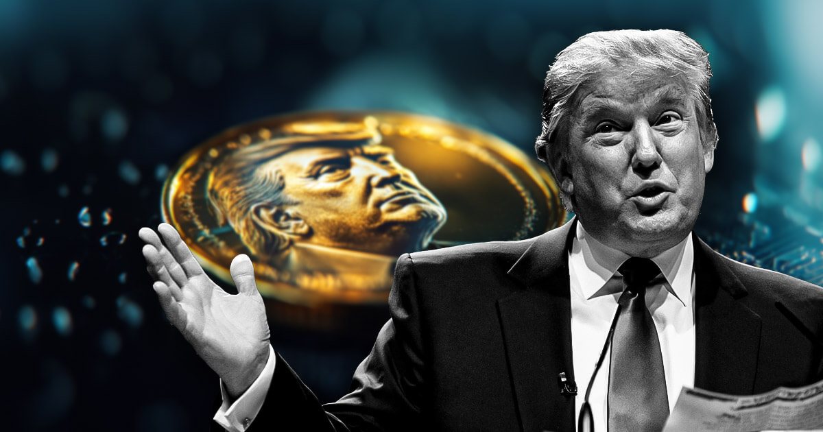 US President Donald Trump pumping his ‘cool’ Official Trump memecoin leads to 9% jump amid 70% decline from ATH