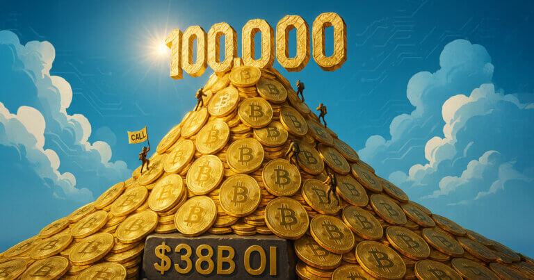 Bitcoin options OI swells to $38B as calls crowd at $100,000 strike price