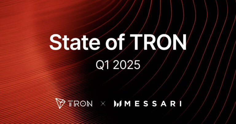 Messari Reports Strong Q1 for TRON with Record Revenue, $19B Daily USDT Volume