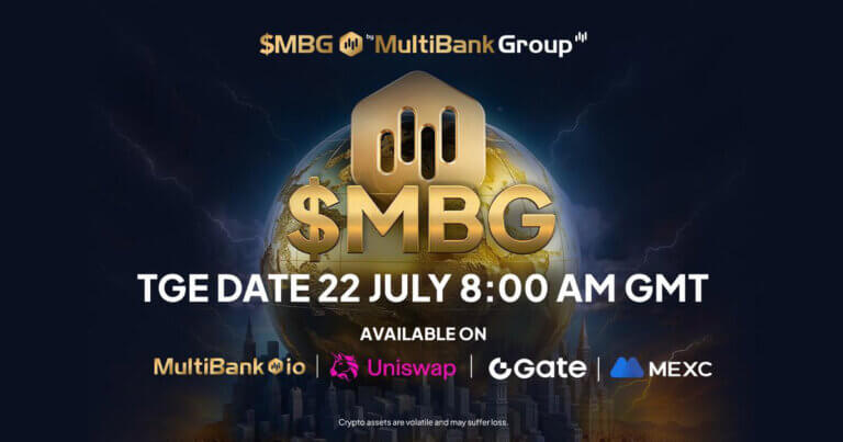 MultiBank Group’s $MBG Token TGE Is Live on MexC, Gate.io, Uniswap and Multibank.io.