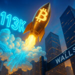 Bitcoin rocketed past the $113,000 level as weak U.S. jobs data fueled expectations of a Federal Reserve rate cut - Cover art/illustration via CryptoSlate.
