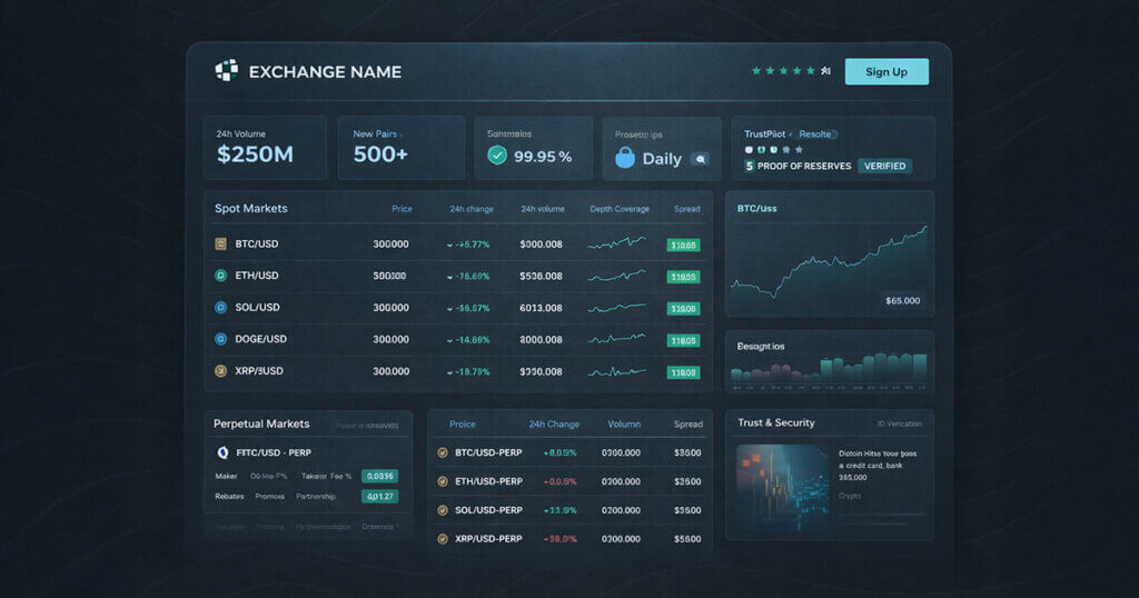 Exchange Dashboard