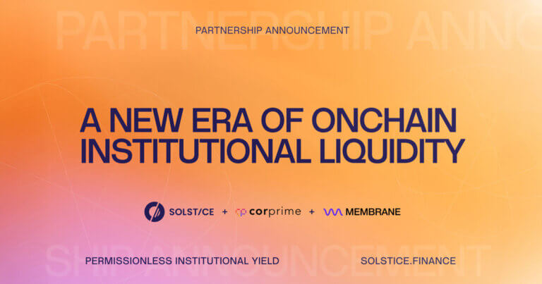 Solstice and Cor Prime Execute First Institutional Stablecoin-for-Stablecoin Repo on a Public Blockchain