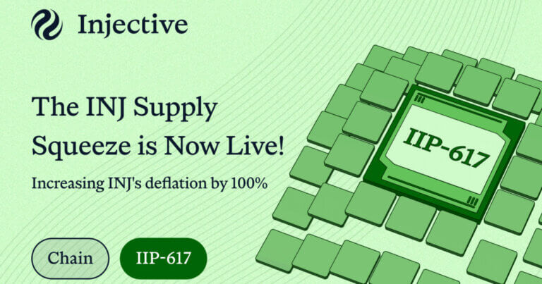 Injective Introduces the INJ Supply Squeeze, Doubling Token Deflation