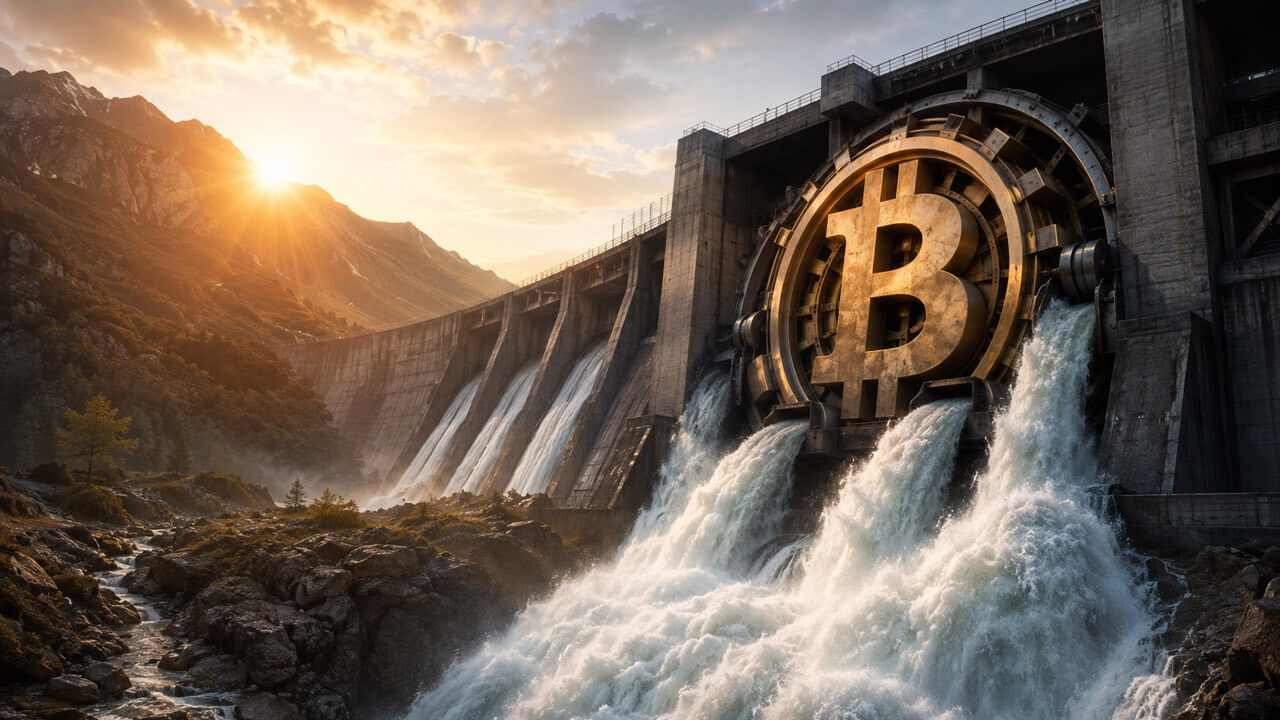Bitcoin miner solvency test as weak hashprice pressures mining profitability at a hydroelectric-powered Bitcoin mining facility