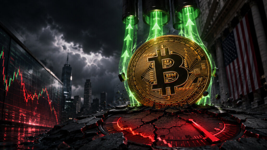 Bitcoin ETF inflows near $500 million while BTC spot demand remains deeply negative chart