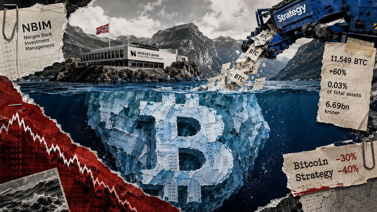 Norway’s sovereign wealth fund sits above a submerged Bitcoin iceberg as Strategy feeds indirect BTC exposure into the portfolio.