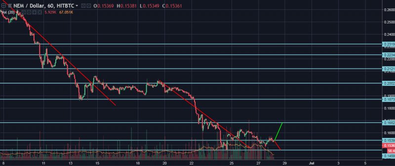 XEM/USD Hourly General