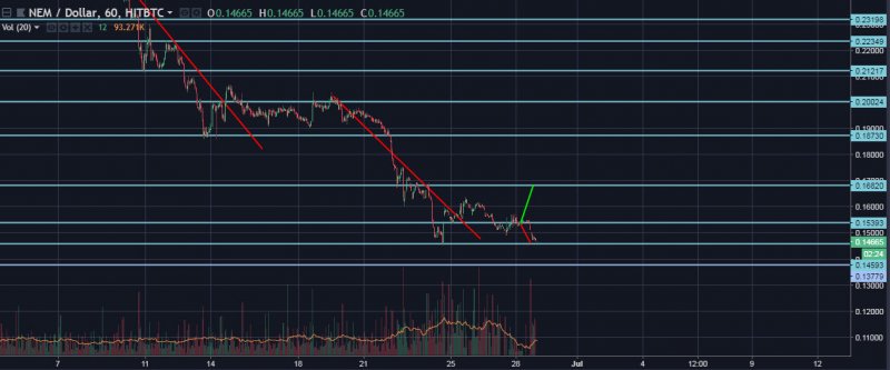 XEM/USD Hourly General