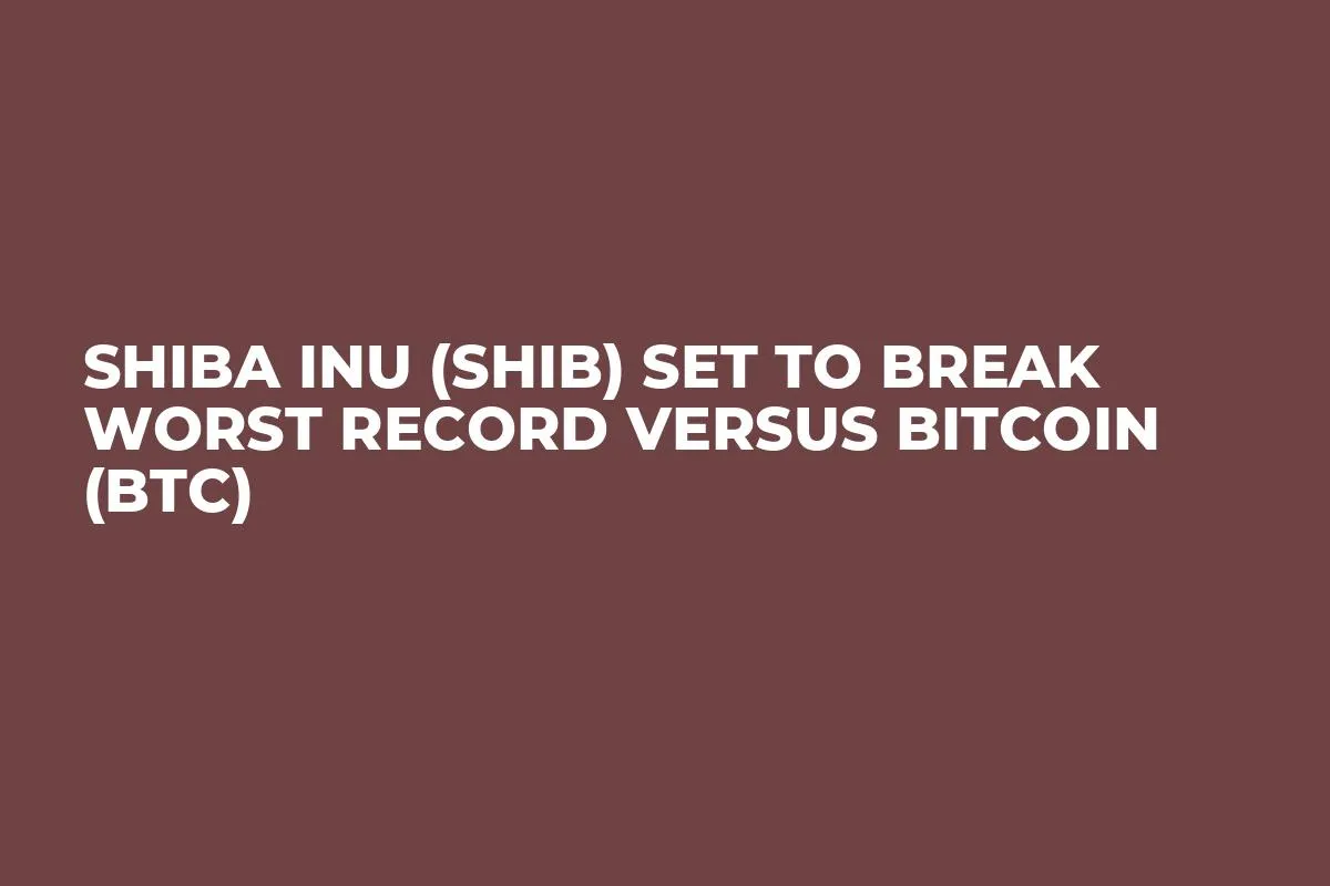 Shiba Inu (SHIB) Set to Break Worst Record Versus Bitcoin (BTC)