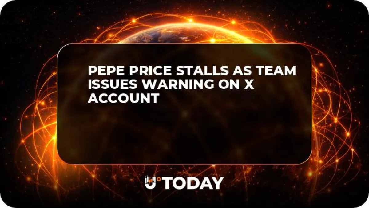 PEPE Price Stalls as Team Issues Warning on X Account