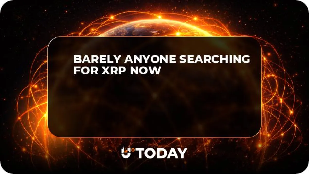 Barely Anyone Searching for XRP Now