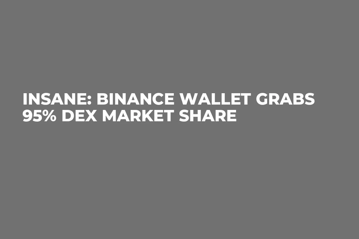 Insane: Binance Wallet Grabs 95% DEX Market Share