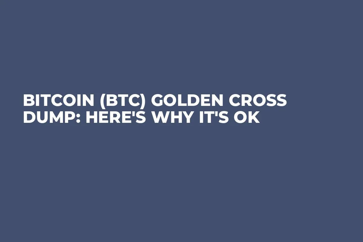 Bitcoin (BTC) Golden Cross Dump: Here's Why It's Ok