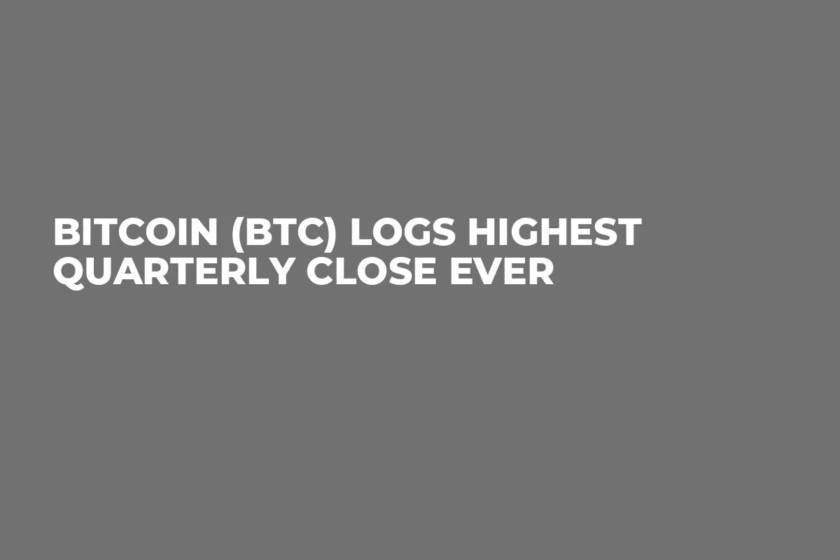 Bitcoin (BTC) Logs Highest Quarterly Close Ever