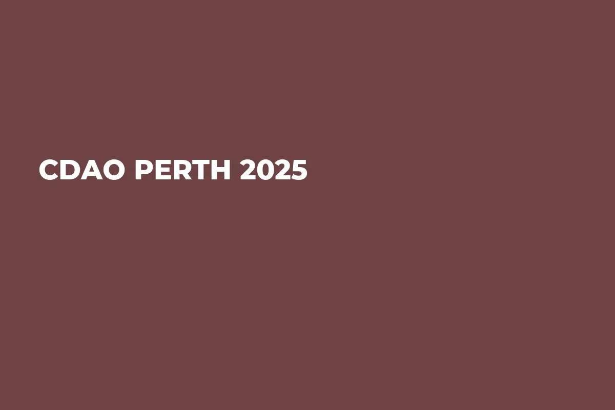 CDAO Perth 2025