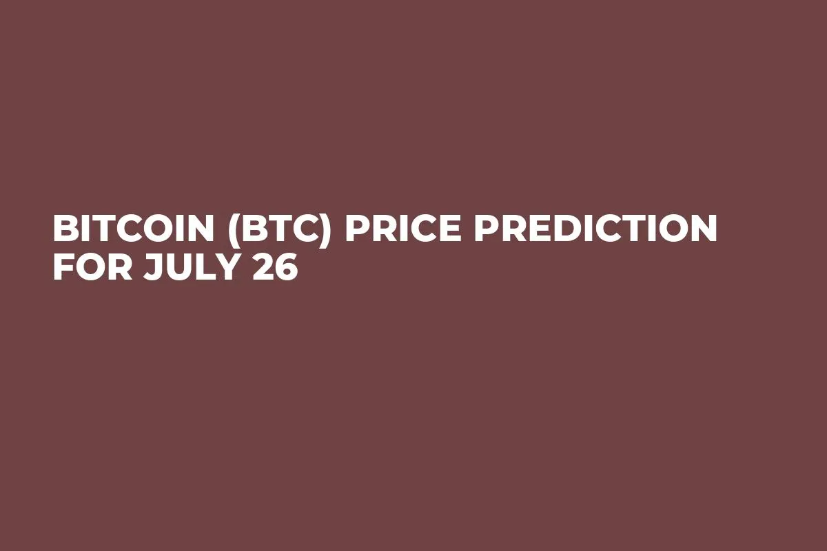 Bitcoin (BTC) Price Prediction for July 26