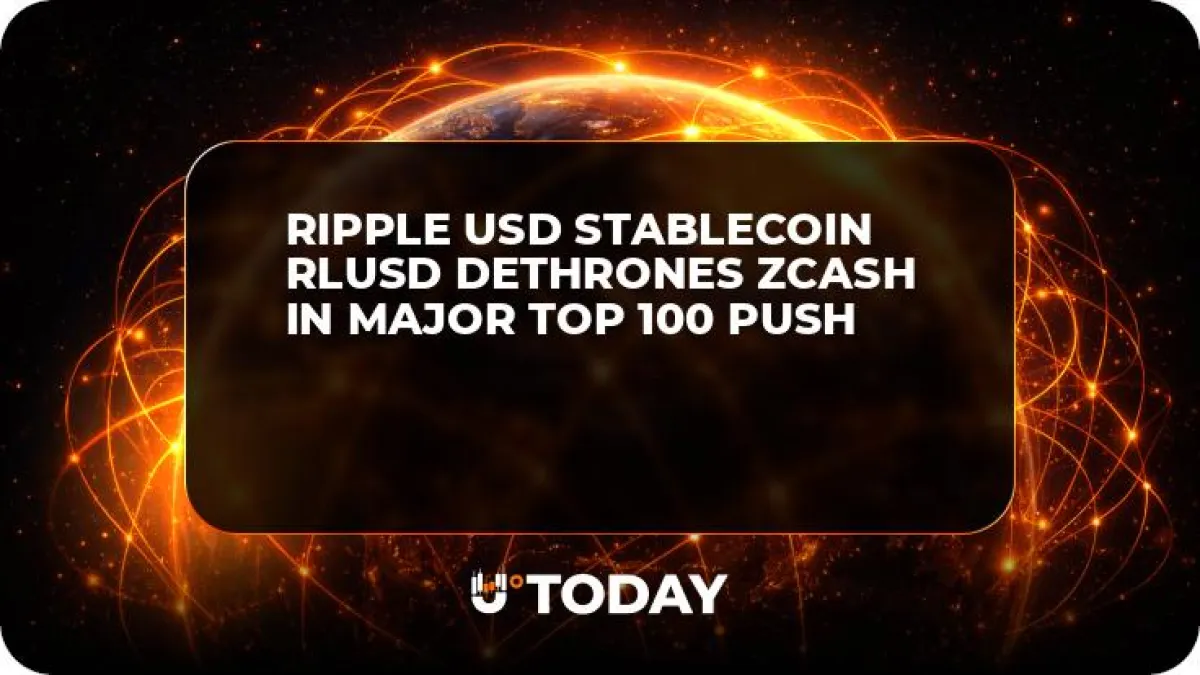 Ripple USD Stablecoin RLUSD Dethrones Zcash in Major Top 100 Push