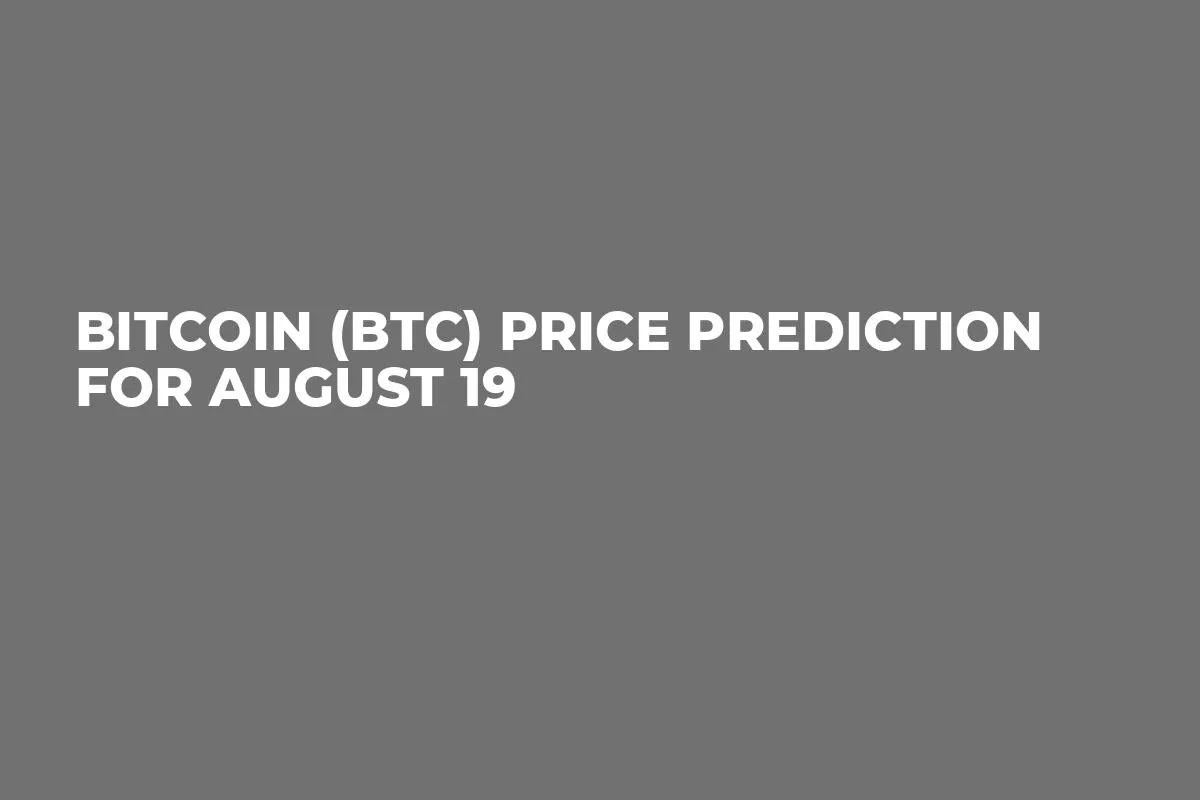 Bitcoin (BTC) Price Prediction for August 19