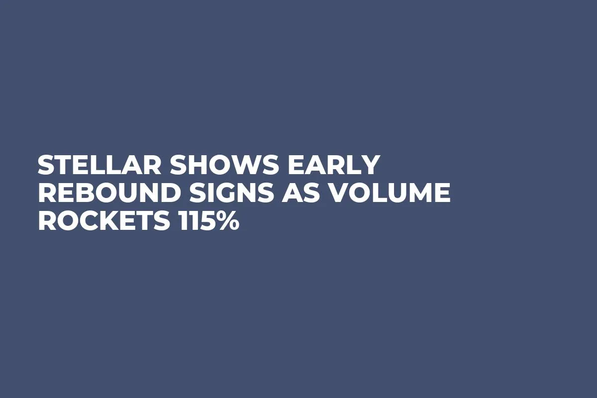 Stellar Shows Early Rebound Signs as Volume Rockets 115%