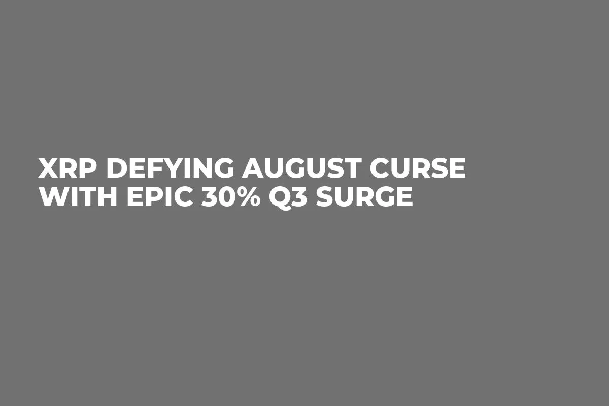 XRP Defying August Curse With Epic 30% Q3 Surge