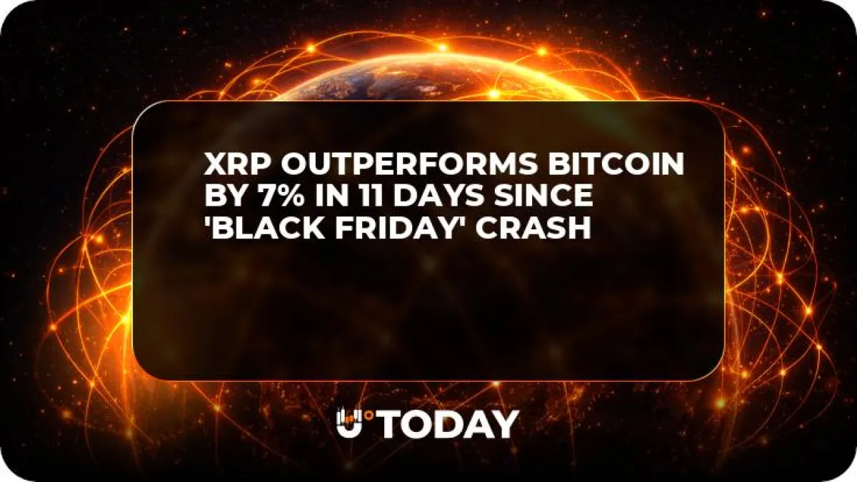 XRP Outperforms Bitcoin by 7% in 11 Days Since 'Black Friday' Crash