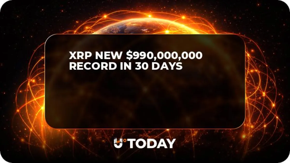 XRP New $990,000,000 Record in 30 Days