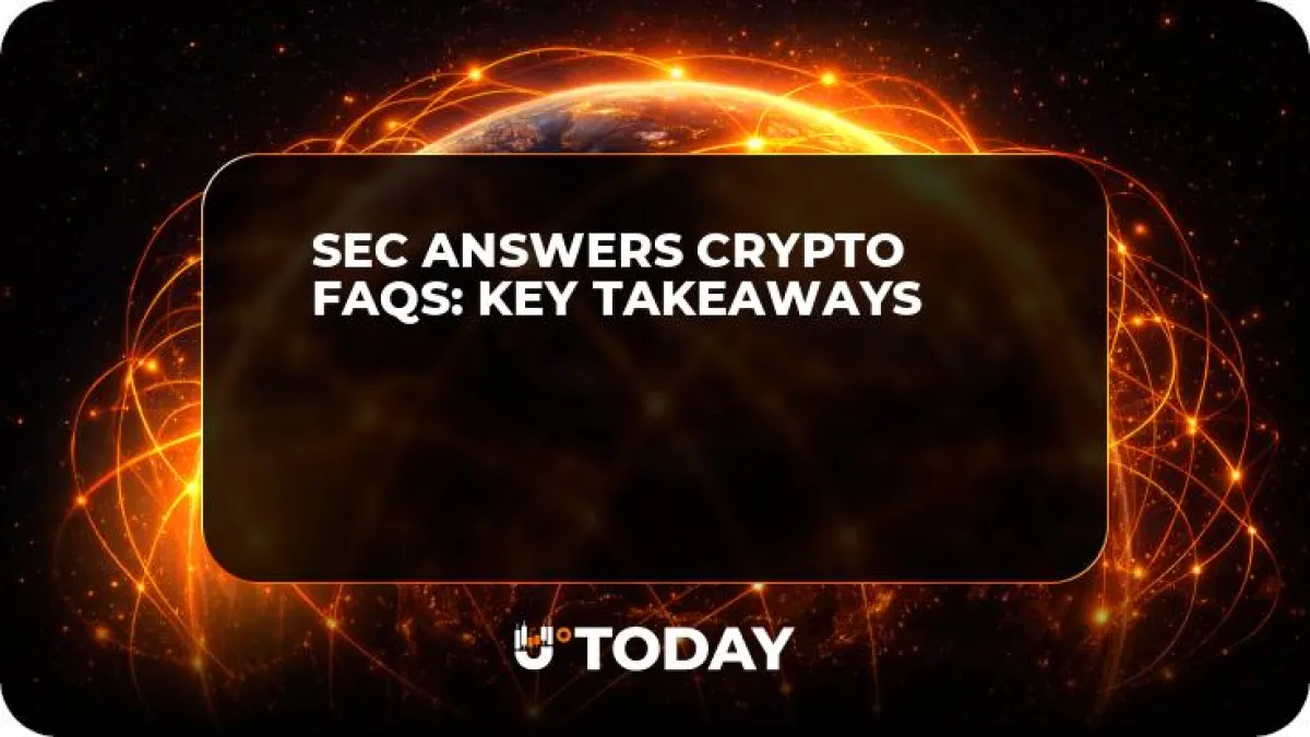 SEC Answers Crypto FAQs: Key Takeaways