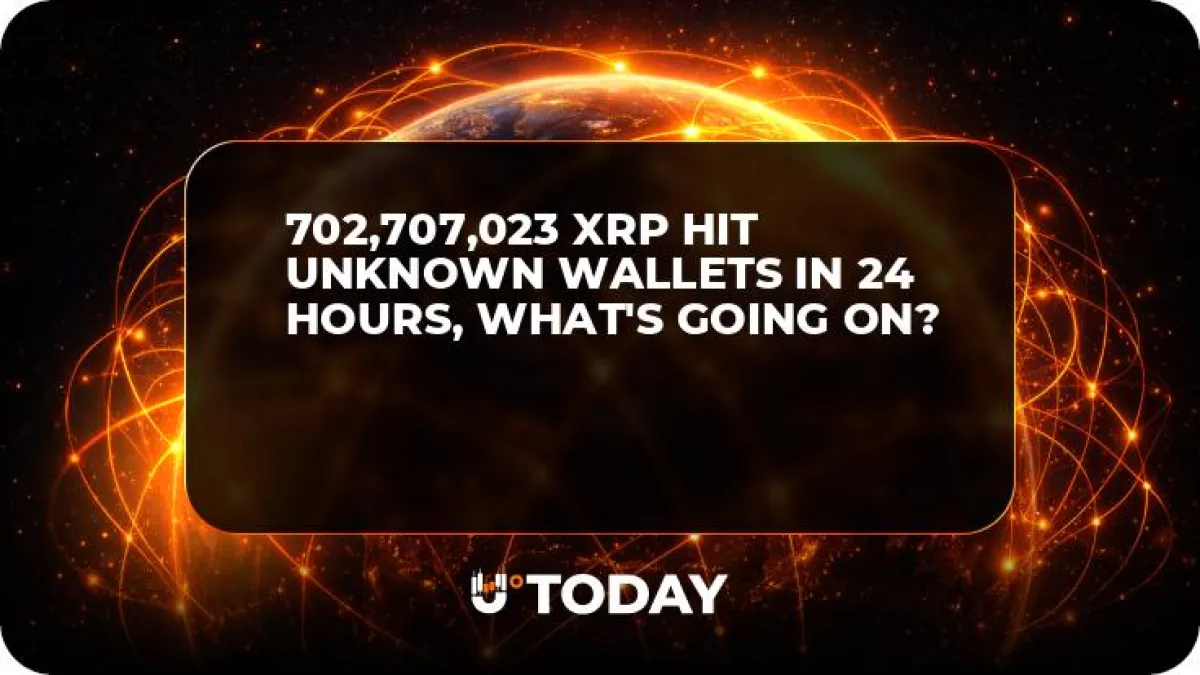 702,707,023 XRP Hit Unknown Wallets in 24 Hours, What's Going On?