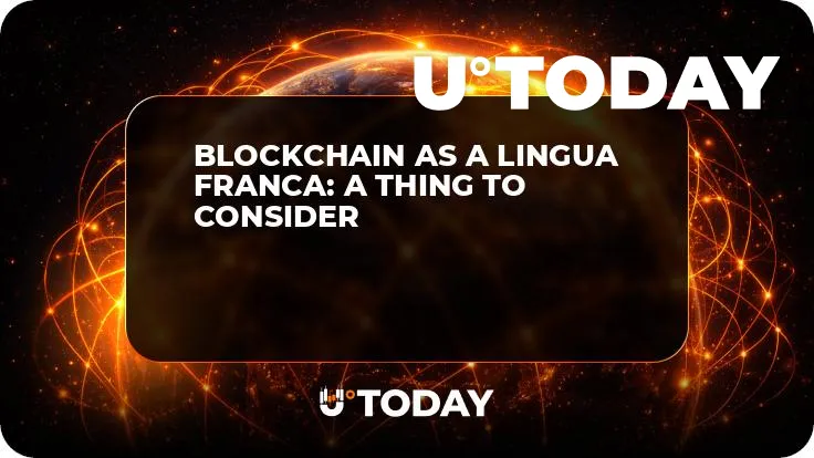 Blockchain As a Lingua Franca: A Thing to Consider