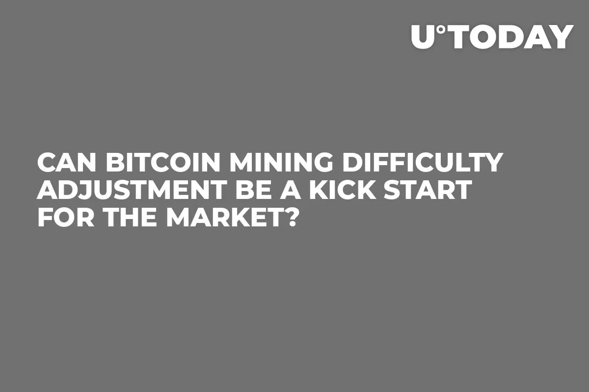 Can Bitcoin Mining Difficulty Adjustment Be a Kick Start for the Market? 