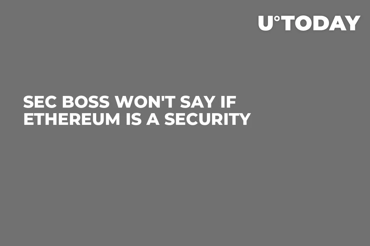 SEC Boss Won't Say If Ethereum Is a Security