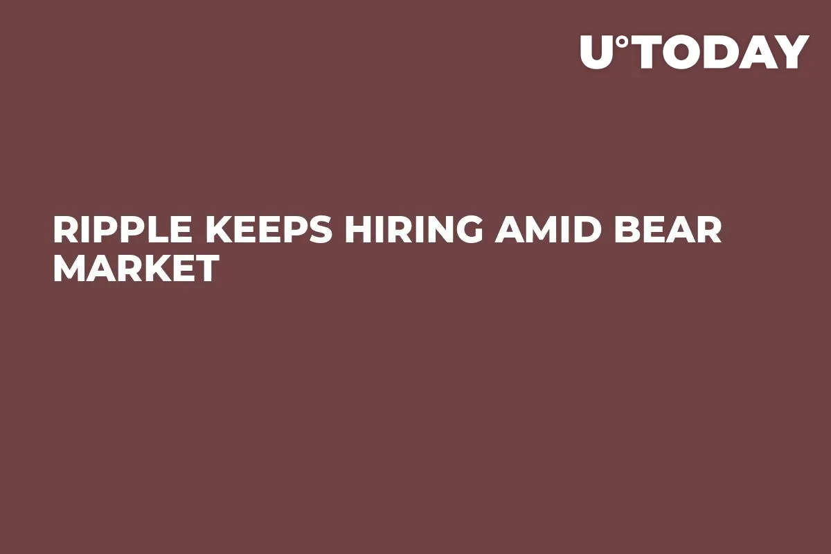 Ripple Keeps Hiring Amid Bear Market